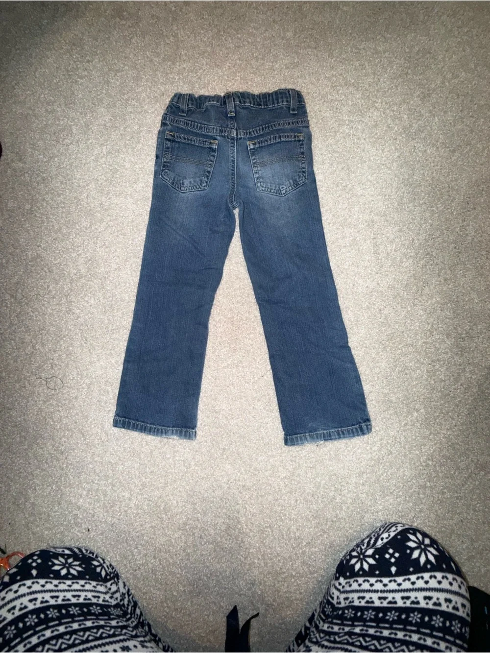 Ralph Lauren Girls Bootcut Jeans Kids Size 6 Blue Denim Cotton Medium Wash 16.5